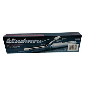 Windmere Setting Pretty Chrome Curling Iron 3/4 Inch Barrel 2 Heat Settings